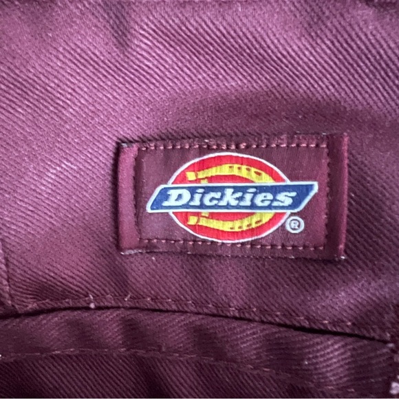 Dickies 874 Original Fit Fringed Hem Plum Burgundy Pants Size 30x32 EUC - Picture 6 of 9